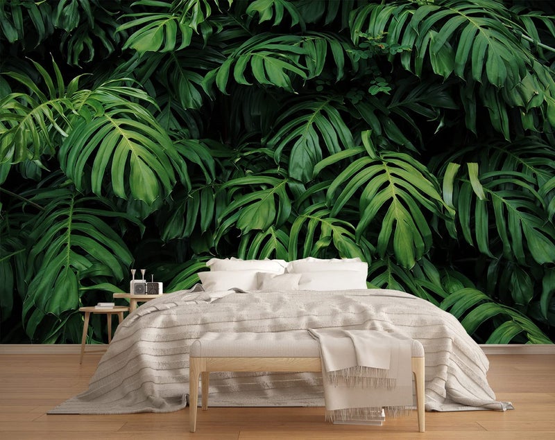 MFWFM Tropical Monstera Wallpaper Banana Leaf Wall Mural Wallpaper for Living Room Bedroom TV Background Wall CoveringNot Peel n Stick - Image 2