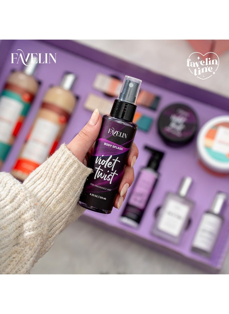 favelin - Favelin Violet Twist Body Splash 125 ml - Image 1