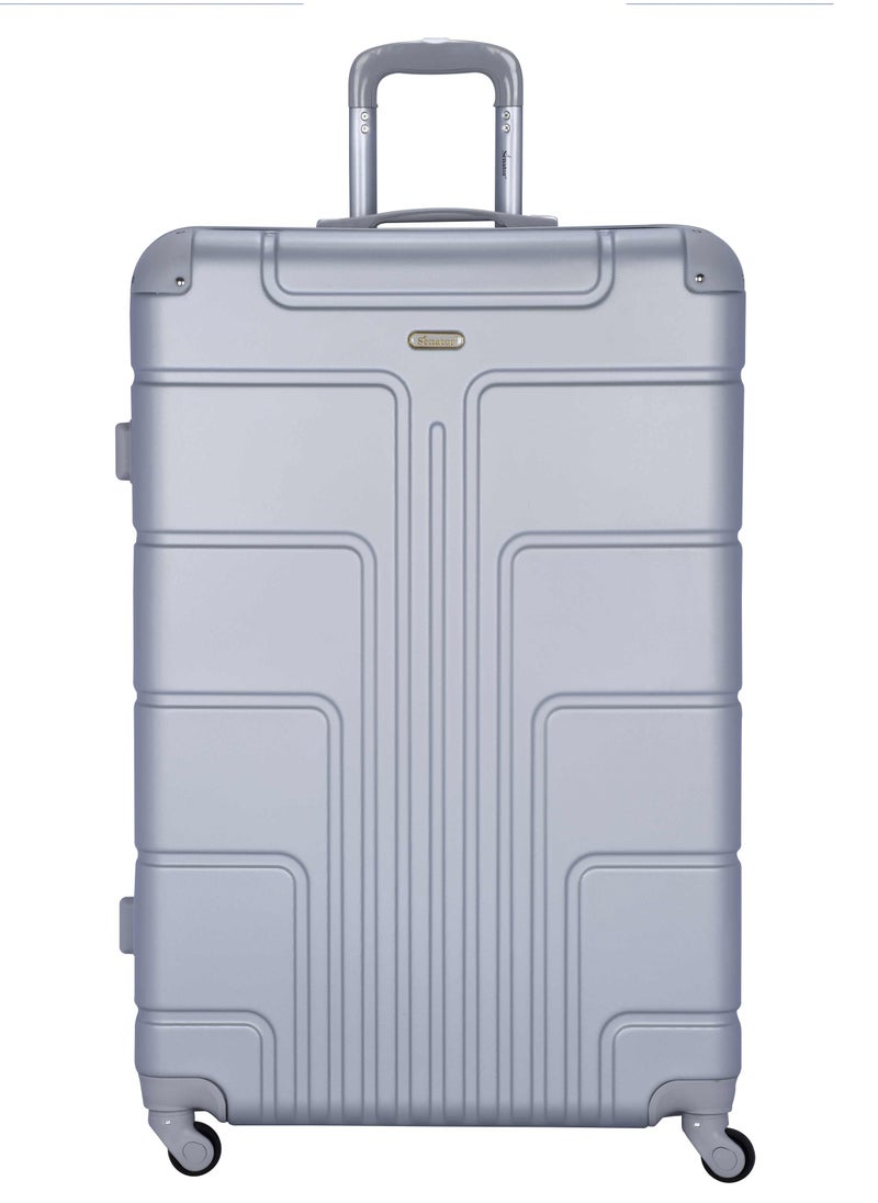 SENATOR - Hard Case Travel Bag Extra Large Luggage Trolley ABS Lightweight Suitcase with 4 Spinner Wheels A1012 Silver - Image 1