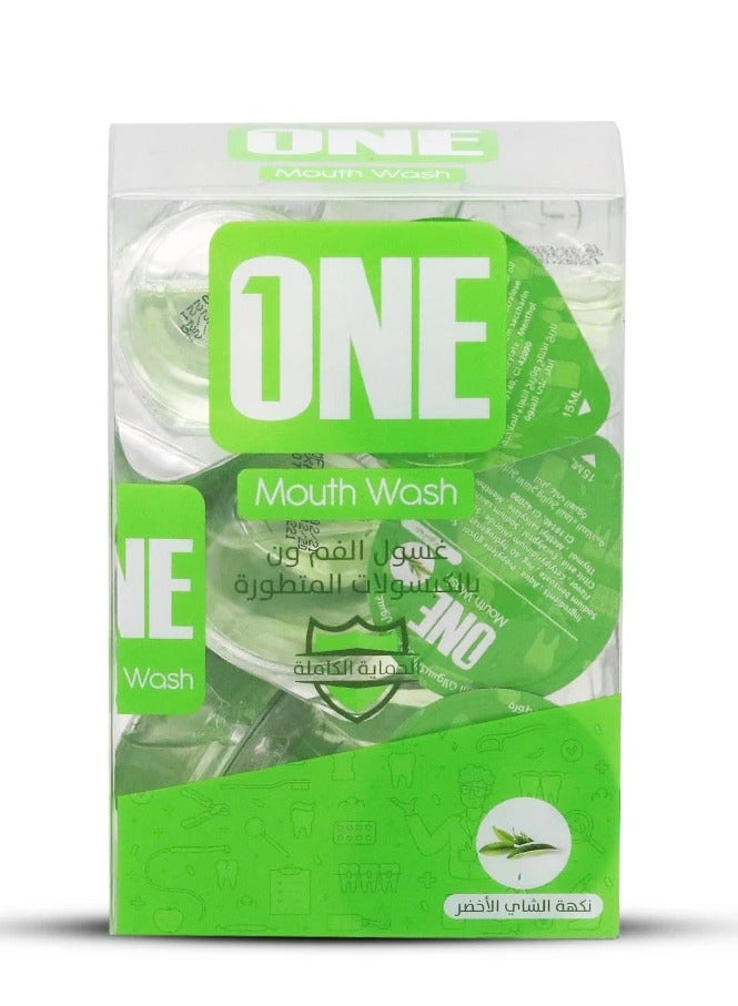 وان غسول الفم بالكبسولات المتطورة بنكهة الشاي الأخضر - Image 2