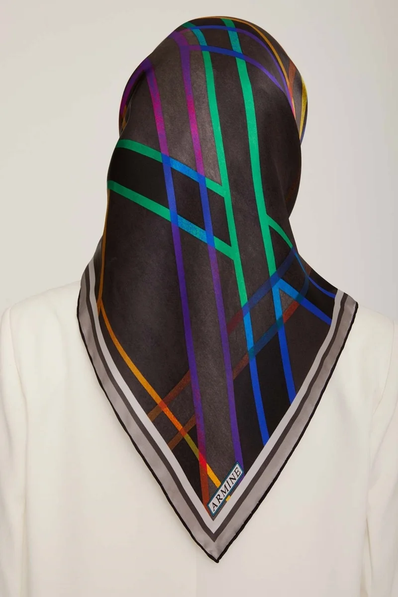 ARMINE 2022/23 Autumn Winter Series Silk Twill Scarf 8843D-07
