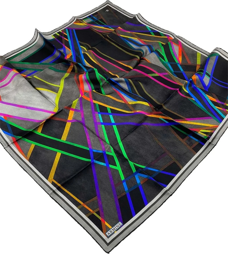 ARMINE 2022/23 Autumn Winter Series Silk Twill Scarf 8843D-07