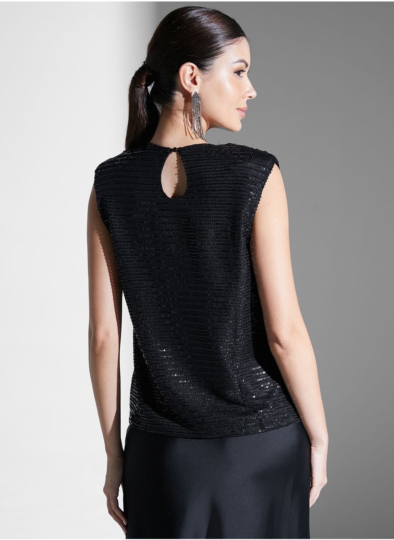 Ella Limited Edition - Shimmer Sleeveless Top - Image 1