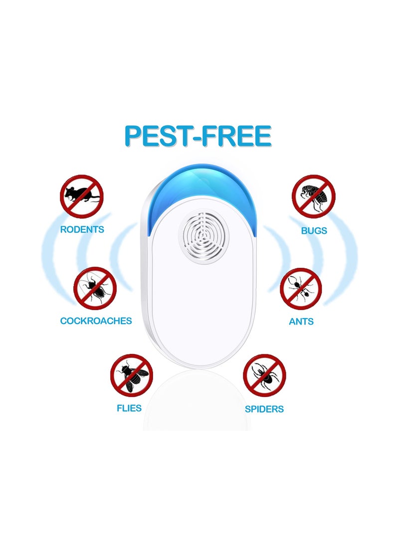 SOLARAE Ultrasonic Pest Repeller 6 Pack,  Ultrasonic Pest Repellent Plug in Pest Control Ultrasonic Repellent Indoor Mice Repellent for Bug Mice Cockroach Ant Spider Mosquito Insect - Image 2
