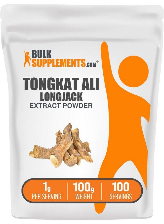BulkSupplements مسحوق مستخلص لونغ جاك من بولك سابليمنتس - مستخلص تونغكات علي، تونغكات علي للرجال والنساء - خالي من الجلوتين، 1 جرام لكل حصة، 100 جرام (3.5 أونصة) (عبوة من 1) - Image 1