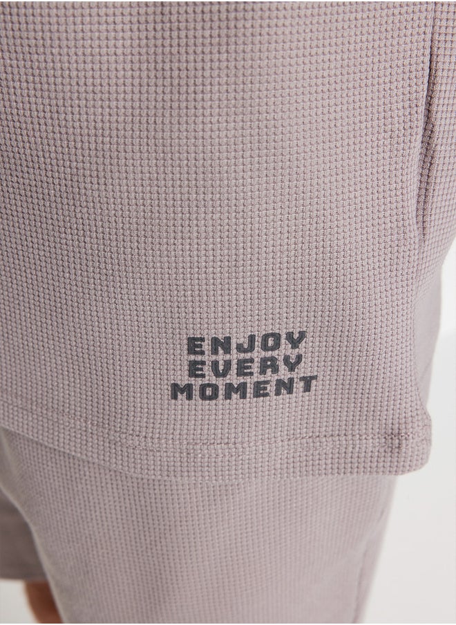 trendyol - Men's Gray Regular Fit Knitted Pajamas Set - Image 1