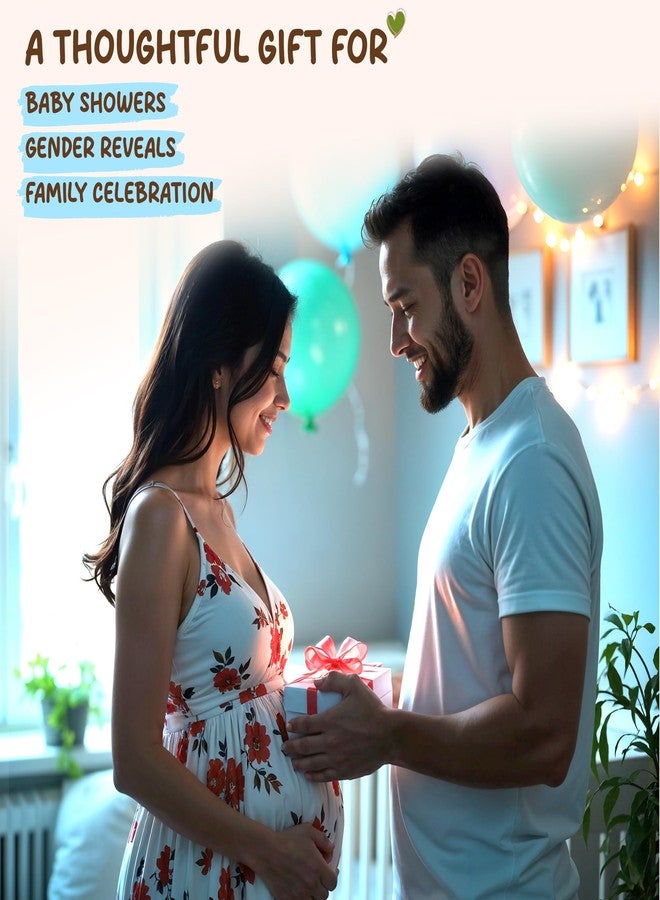 لوحة عد تنازلي لمراحل الحمل من كوزي بيزي مع إطار صورة الموجات فوق الصوتية - قابلة للتخصيص للكشف عن جنس المولود، وتاريخ الولادة المتوقع، ومشاعر الأم الأسبوعية - هدية للأمهات الحوامل وحفلات استقبال المولود الجديد، والكشف عن جنس المولود - Image 5