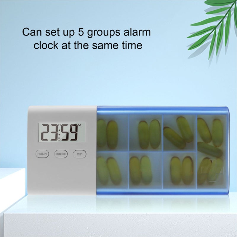 Dust-proof Separated Pill Organizer Pill Box Case Electronic Timer Alarm Clock Reminder Medicine Storage Dispenser - Image 4