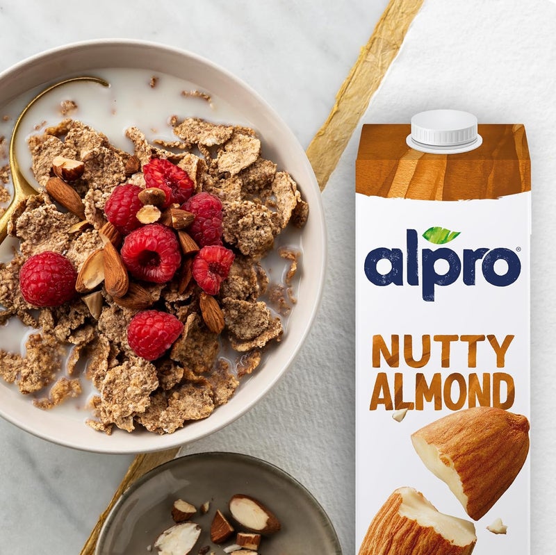 Alpro Nutty Almond Drink - 100% Plant-Based, Lactose Free, 6-Pack of 1L Cartons - Image 4