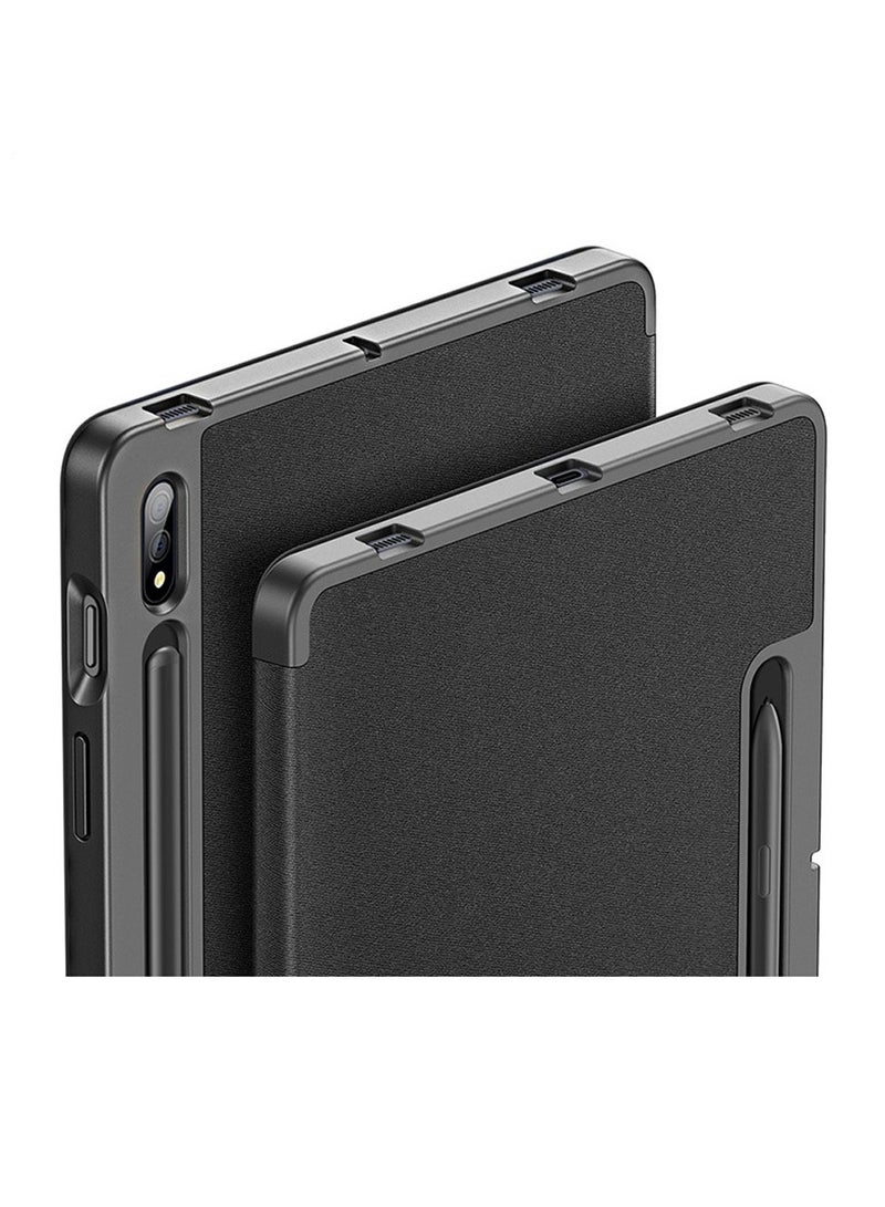 general Suitable for Samsung Tab S10 Ultra/S9 Ultra/S8 Ultra with pen slot tablet protective cover Samsung Tab S10 Ultra/S9 Ultra/S8 Ultra smart sleep protective case (black) - Image 2