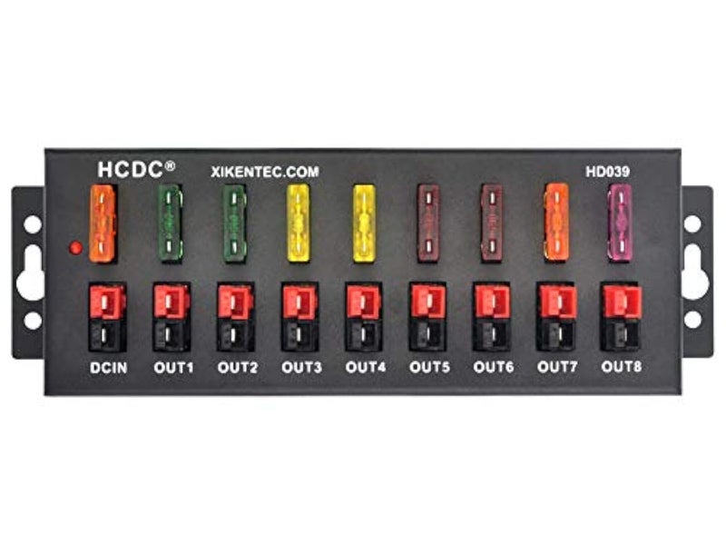 HCDC 1 in 8 Out 40Amp Connector Power Splitter Distributor Source Strip Module - Image 1