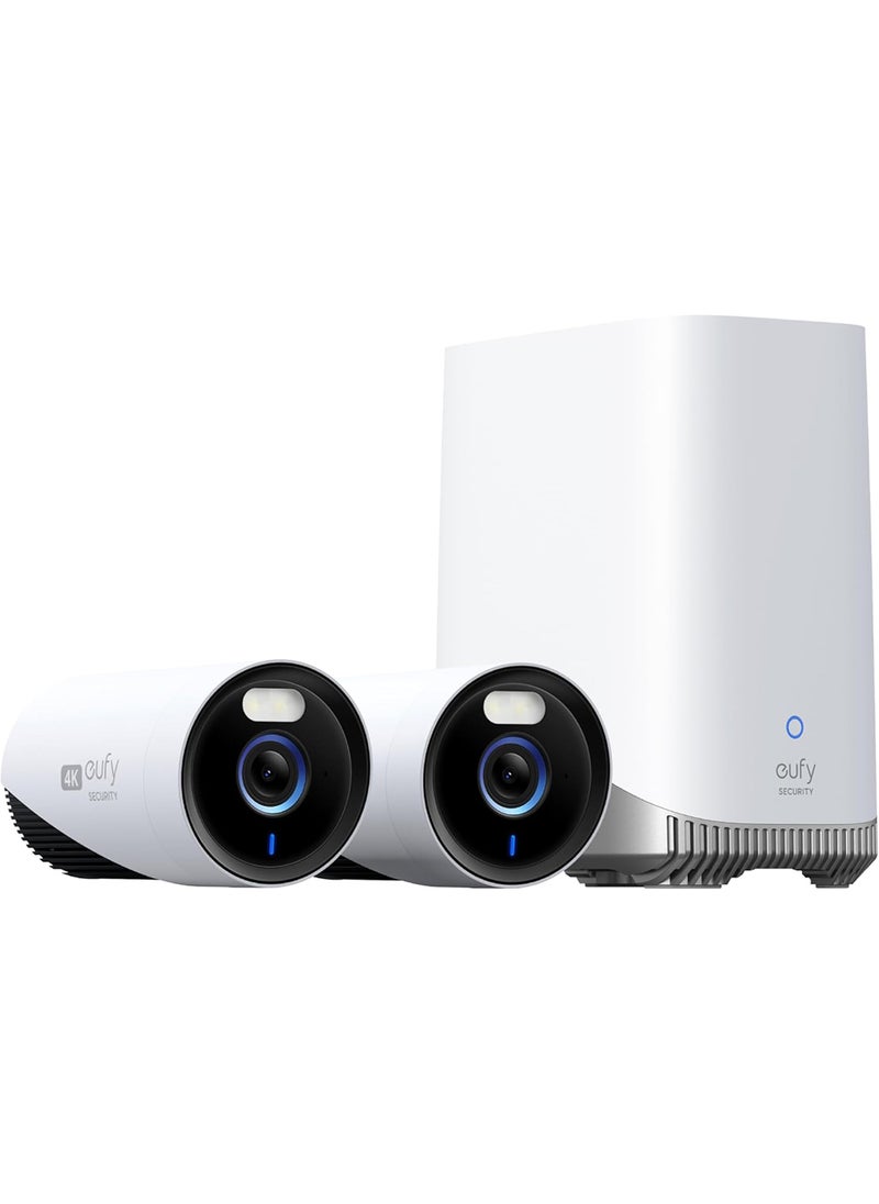 eufy - Security eufyCam E330 (Professional) 2-Cam Kit 4K Outdoor Security Camera System, 10CH Wired Wi-Fi NVR for 24/7 Recording, Cross-Camera Tracking, No Monthly Fee - Image 1