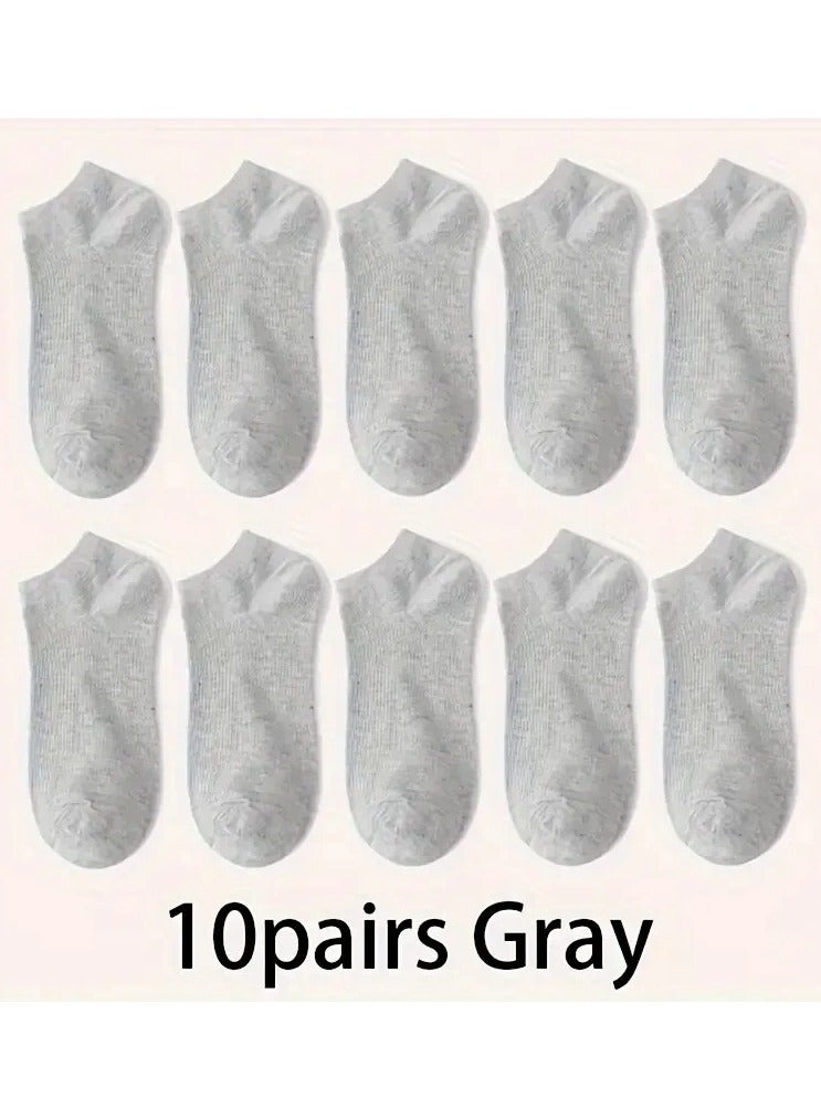 5/10-Pack Unisex Comfort-Fit Ankle Socks For All, Breathable  Lightweight - Ideal For Sports  Daily Wear - Image 3