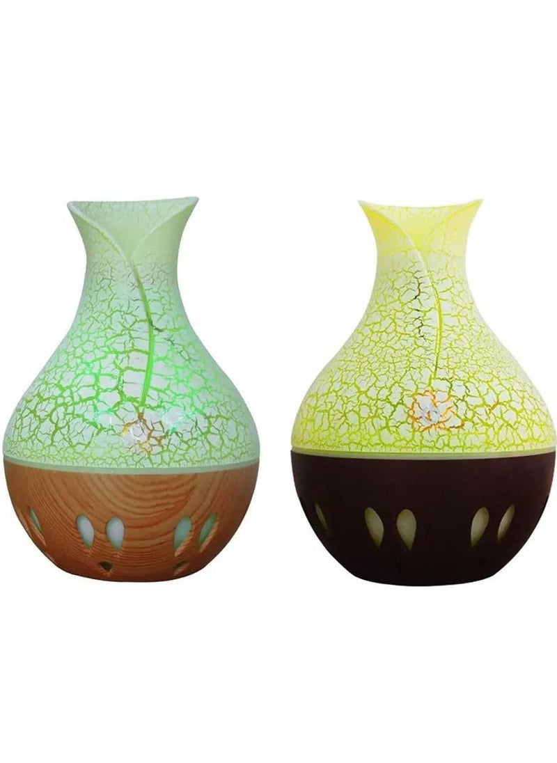 ماركة غير محددة - فازه فواحه  - الفواحة مزودة بإنارة 7 الوان ممكن اضافة عطر مائي لتزويد البخار بلمسة عطرية  في السيارة او البيت او المكتب - Image 1