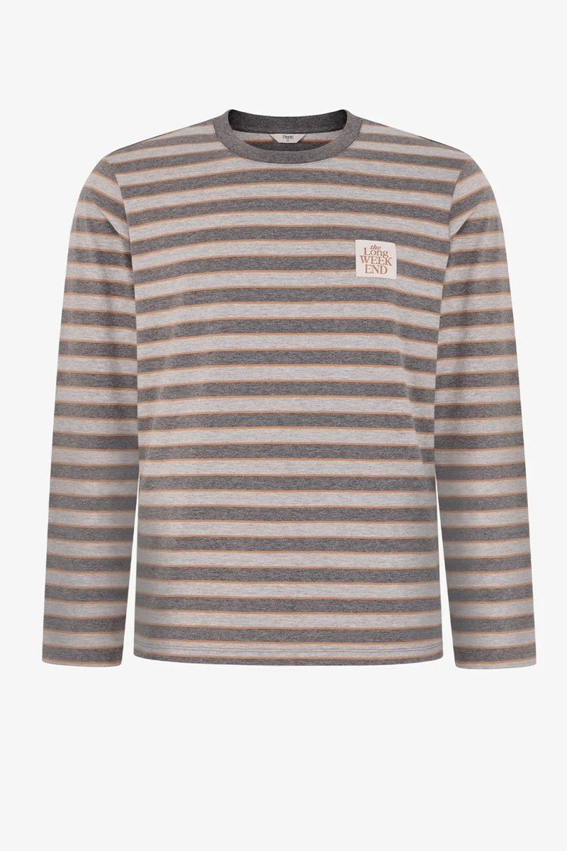 Penti PENTI Weekend Line Striped Long Sleeve Jogger Pyjama Set