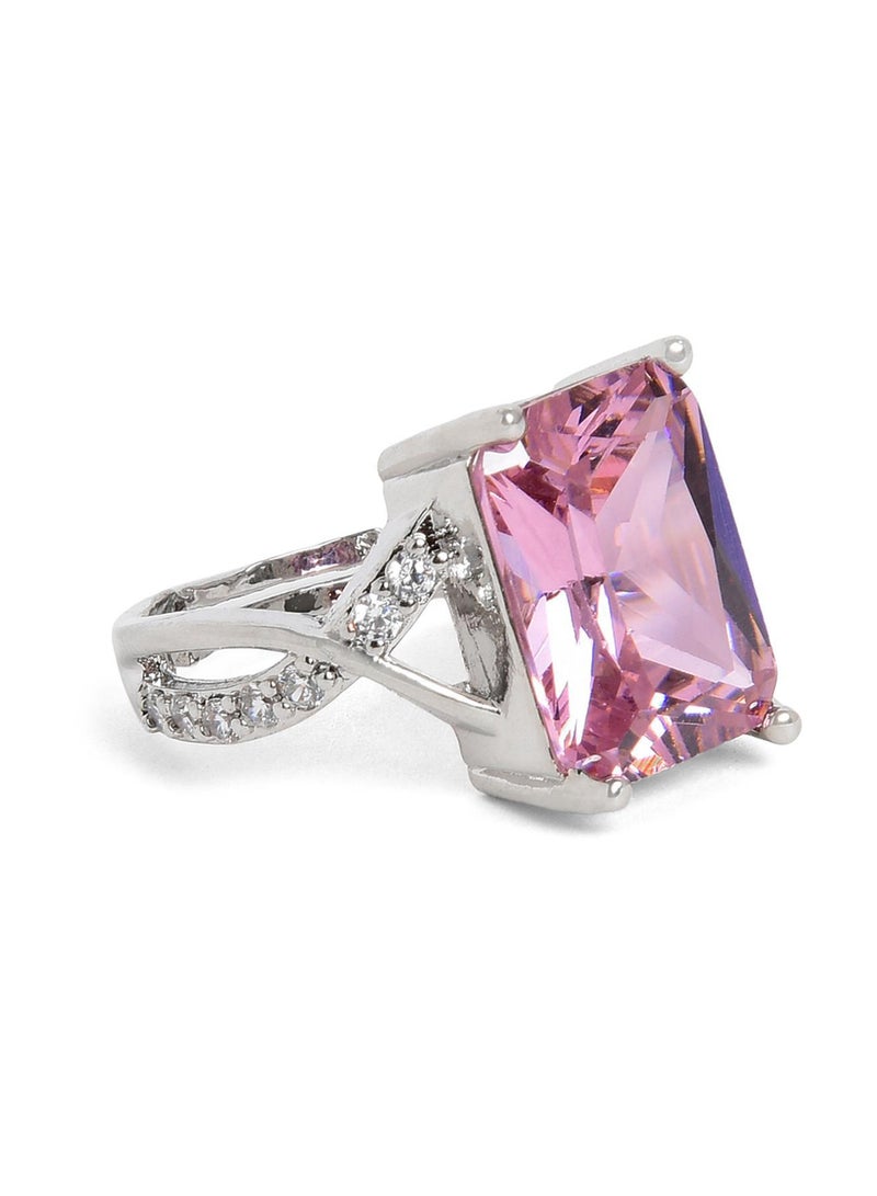 SOHI Designer Stone-Studded adjustable Artificial Finger Ring Jewellery - Image 1
