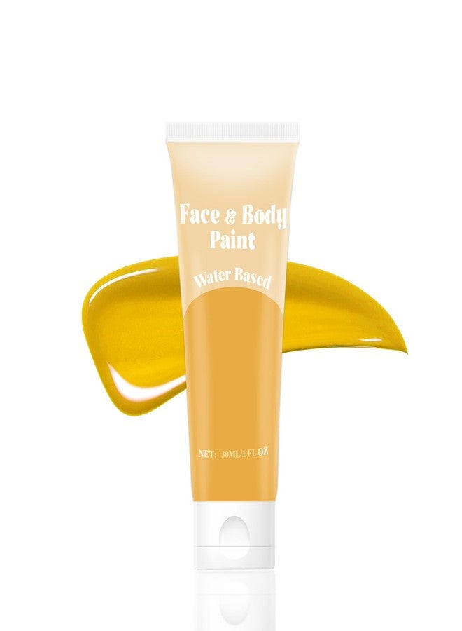 طلاء وجه أصفر للجسم، طلاء وجه مائي بتأثيرات خاصة للأزياء التنكرية والفنية والمسرحية ومكياج الهالوين - Image 1