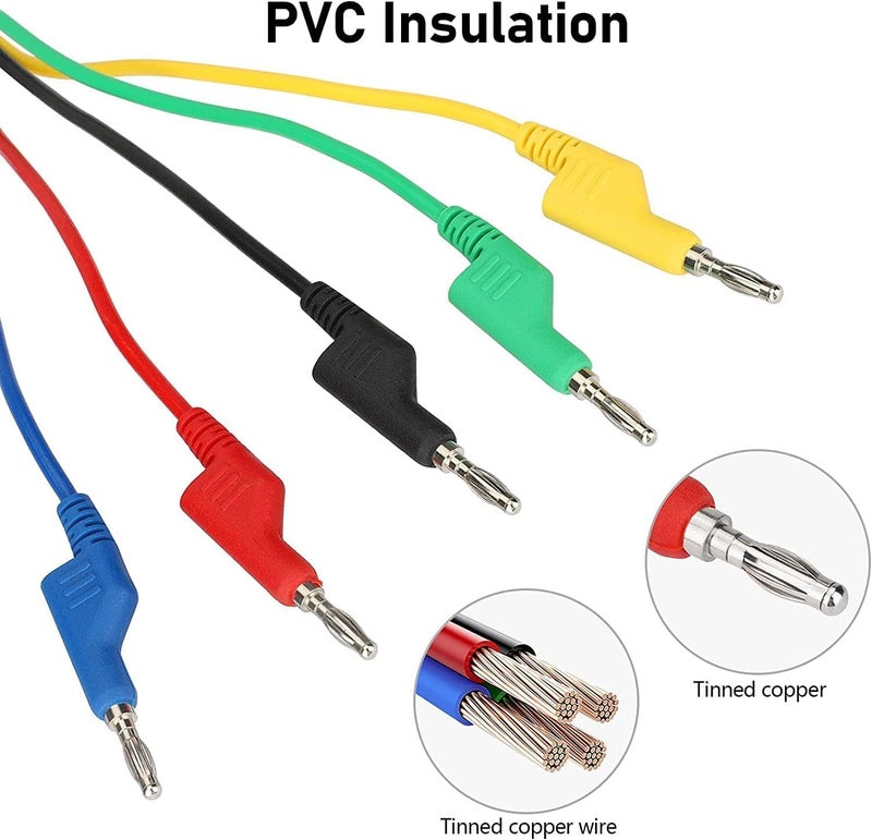 Linkstyle 30PCS Multimeter Test Leads Sets, Banana Plug Test Leads Alligator Clips, Back Piercing Probe Kit with Box for Automotive Diagnostics Electronics - Image 4
