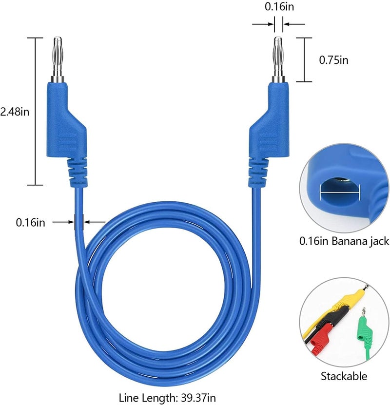 Linkstyle 30PCS Multimeter Test Leads Sets, Banana Plug Test Leads Alligator Clips, Back Piercing Probe Kit with Box for Automotive Diagnostics Electronics - Image 2