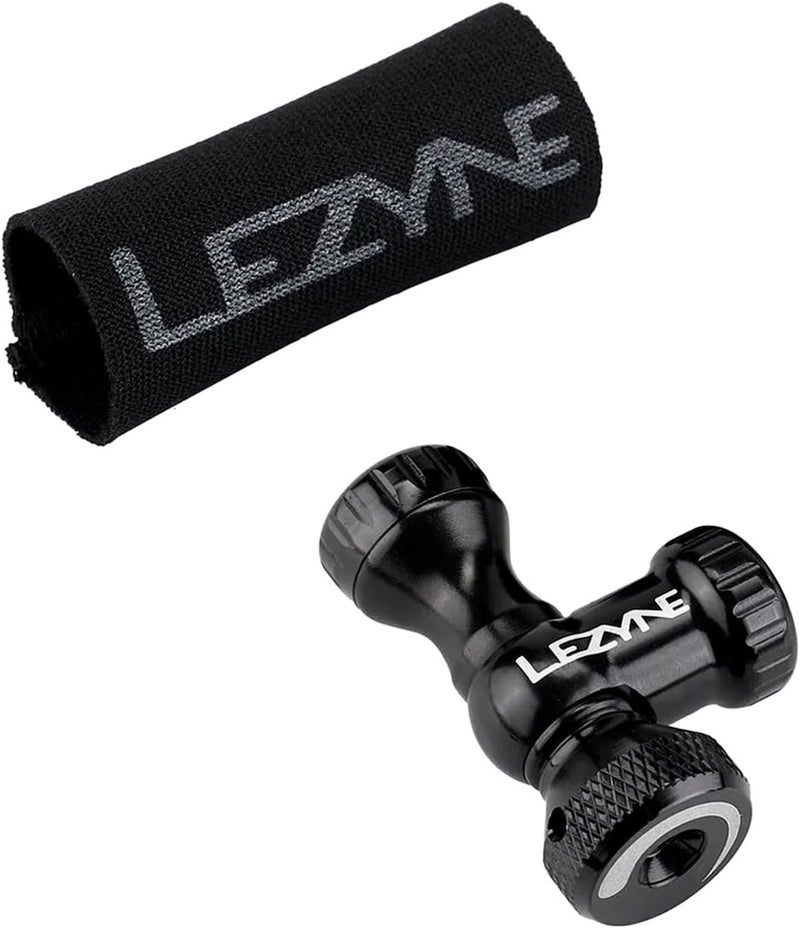 LEZYNE Control Drive CO2 Bike Tire Inflator - Presta & Schrader Compatible Aluminum CO2 Inflation Pump with Twist Control Valve - Fits Threaded Cartridges, Protective Neoprene Sleeve Included - Image 2