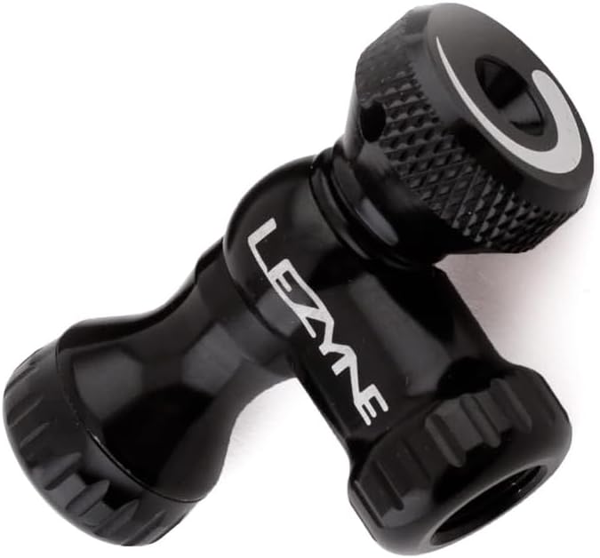 LEZYNE Control Drive CO2 Bike Tire Inflator - Presta & Schrader Compatible Aluminum CO2 Inflation Pump with Twist Control Valve - Fits Threaded Cartridges, Protective Neoprene Sleeve Included - Image 4