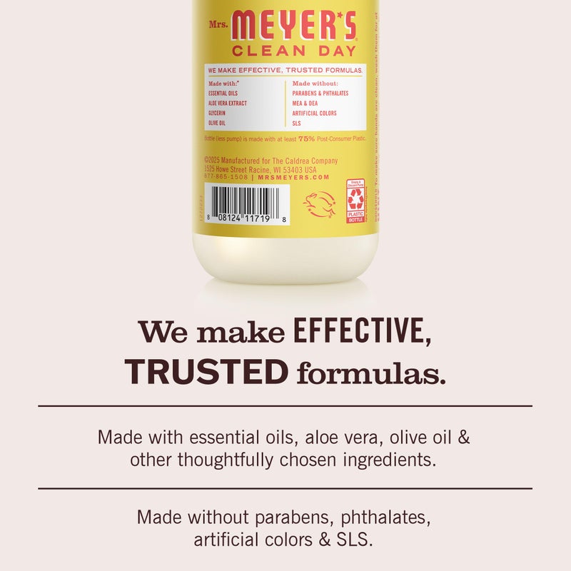 Mrs. MEYER'S CLEAN DAY Hand Soap, Lemonade Scent, 12.5 Fl Oz Bottle - Image 4
