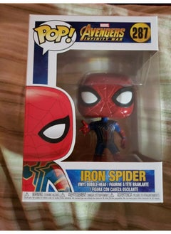 نيبمينينت مجسم برأس كبير لشخصية آيرون سبايدر من سلسلة "Marvel Avengers" مجموعة بوب 3.75بوصة  - Image 3