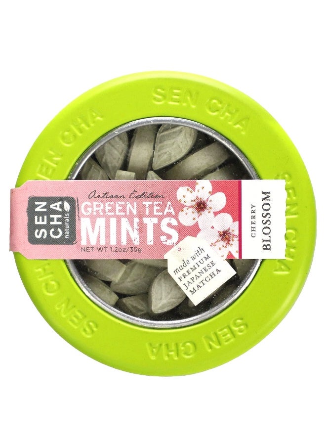 Sencha Naturals Sencha Naturals, Artisan Edition Green Tea Mints, Cherry Blossom, 1.2 oz (35 g)  - Image 1