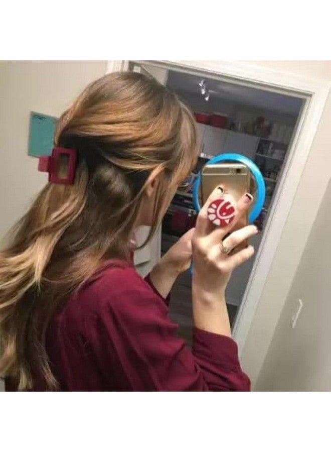 DN Creation Set of 4 Plastic Rectangle Hair Claw Matte Solid Color, Non-Slip Catch Hair Clips Jumbo Hair Styling Accessories - Assorted Color - Image 2