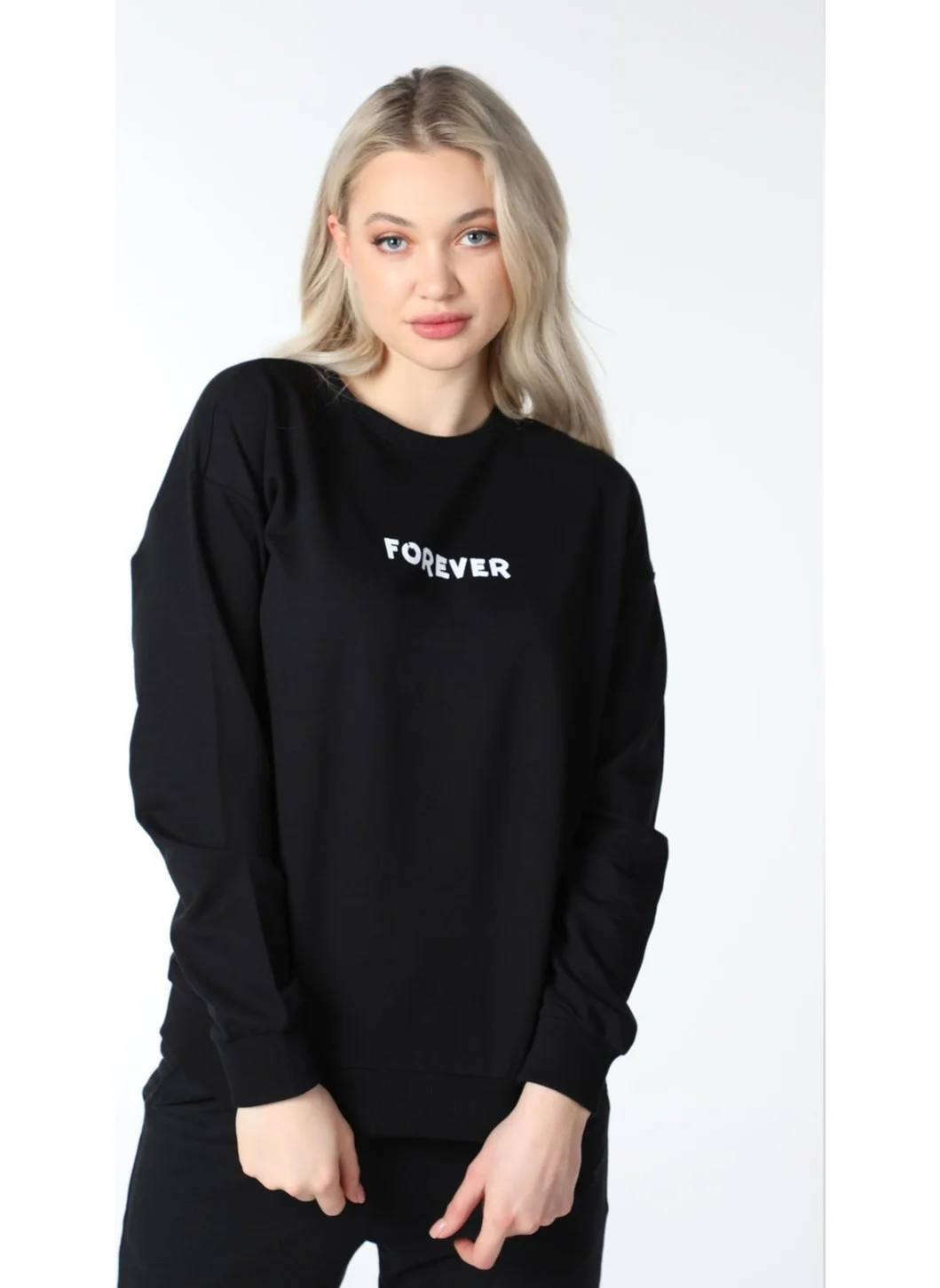 Defy'S Women's Printed Sweat Black