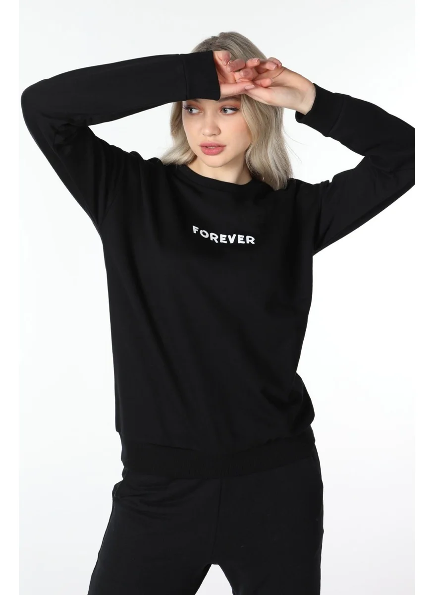 Defy'S Women's Printed Sweat Black