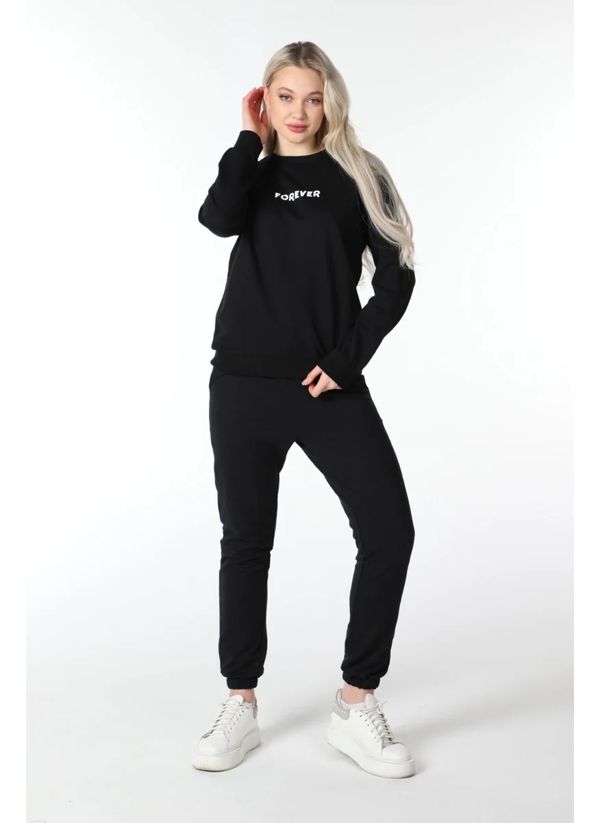 Defy'S Women's Printed Sweat Black