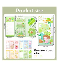Excefore 4 Pack Lovely Sticky Notes Set, 960 Sheets Color Pads Divider Sticky Notes with Bookmark Index, Suitable for Annotating Books, Office & School Study Supplies  - Image 2