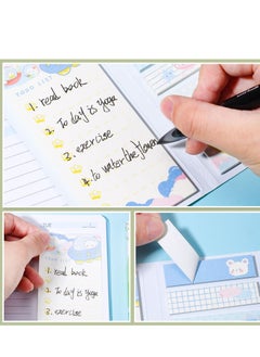 Excefore 4 Pack Lovely Sticky Notes Set, 960 Sheets Color Pads Divider Sticky Notes with Bookmark Index, Suitable for Annotating Books, Office & School Study Supplies  - Image 5