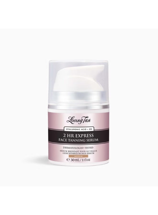 Loving Tan 2 Hour Express Face Tanning Serum Medium 30ml - Image 2
