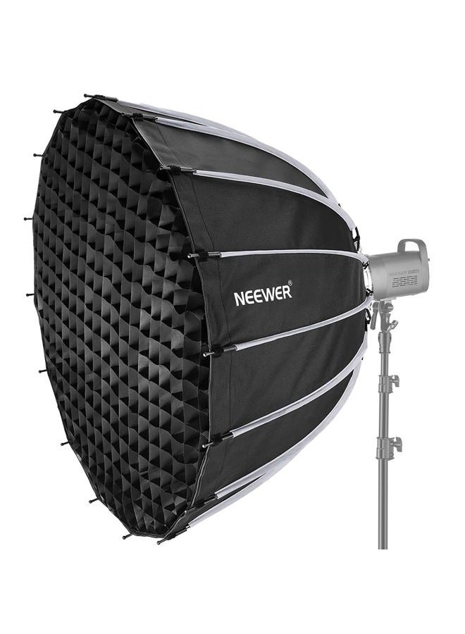 Neewer 47.2inch/120cm Parabolic Softbox Quick Set up Quick Folding, with Diffusers/Honeycomb Grid/Bag, Compatible with Aputure 120d Light Dome Godox sl60w NEEWER RGB CB60 and Other Bowens Mount Lights - Image 1