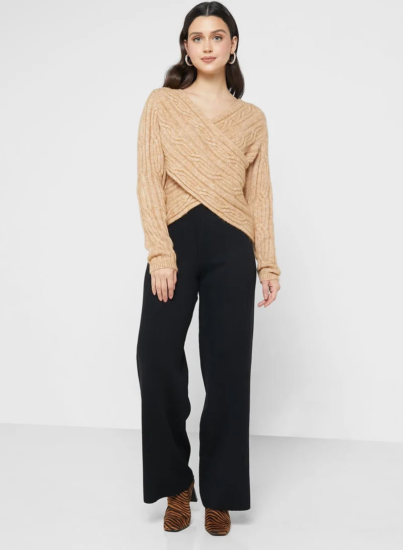 VERO MODA Knitted Wrap Sweater