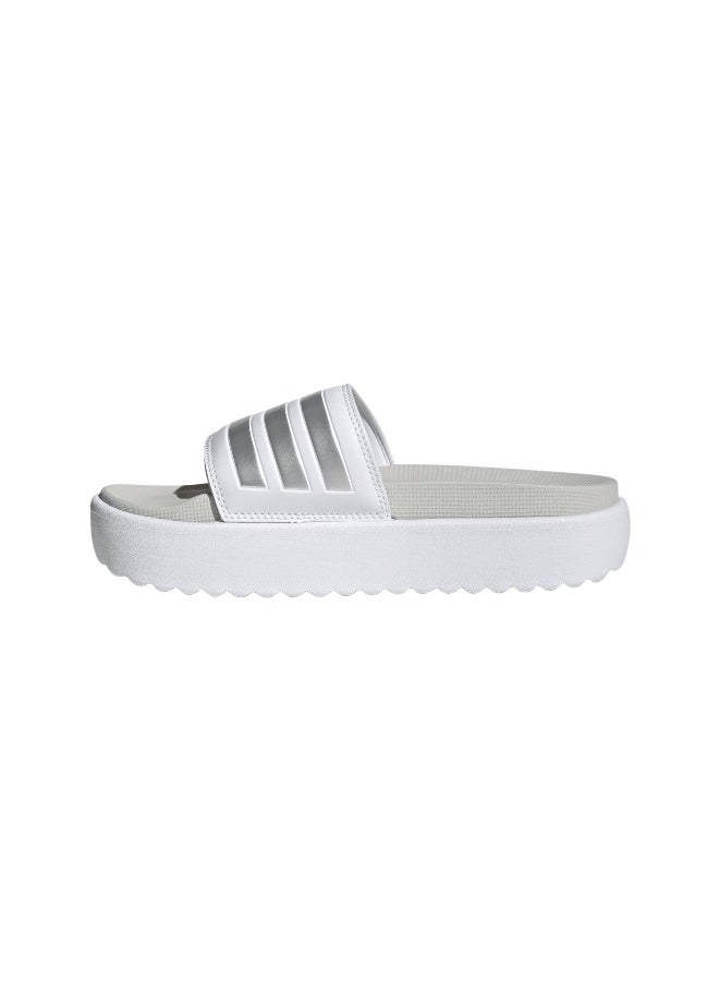 Adidas Adilette Platform White Sportwear Sandals/Slippers 4 - Image 5