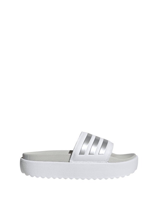 Adidas Adilette Platform White Sportwear Sandals/Slippers 4 - Image 2