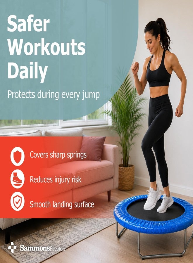 Sammons Preston Replacement Cover for Mini Exercise Trampoline, Optional Cover for Small Trampoline, Durable Frame Cover for Home or Clinical Use - Image 3