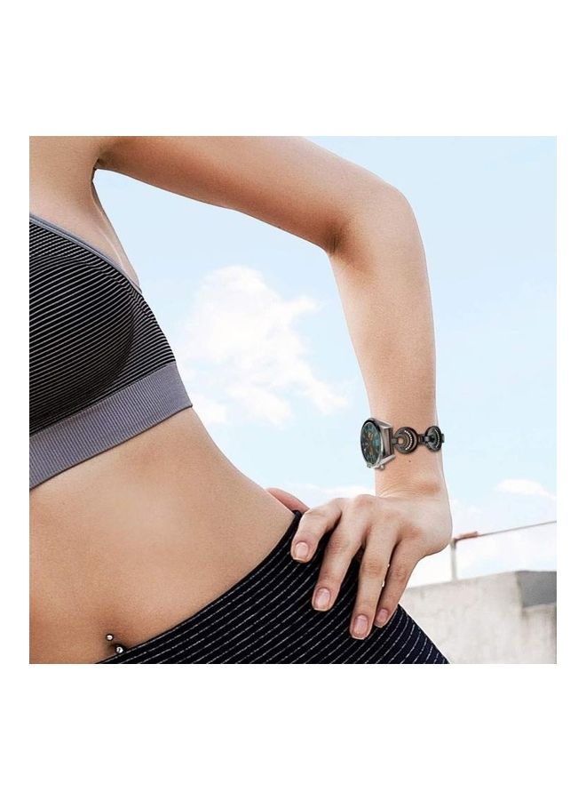 نيبمينينت سوار من خليط الألومنيوم بتصميم شمس وقمر ونجوم مقاس 22 مم لساعة هواوي GT2E GT2 46 أسود - Image 4