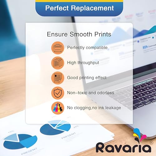 Ravaria Refill Ink for HP GT51XL/53XL GT 52 for HP Ink Tank 115, 310, 315, 319, 410, 415, 416, 419, 455, 500, 515, 530, 615, 750, 790, 670, GT5810, GT5811, GT5820 (GT51XL Black 2 Pcs) - Image 5