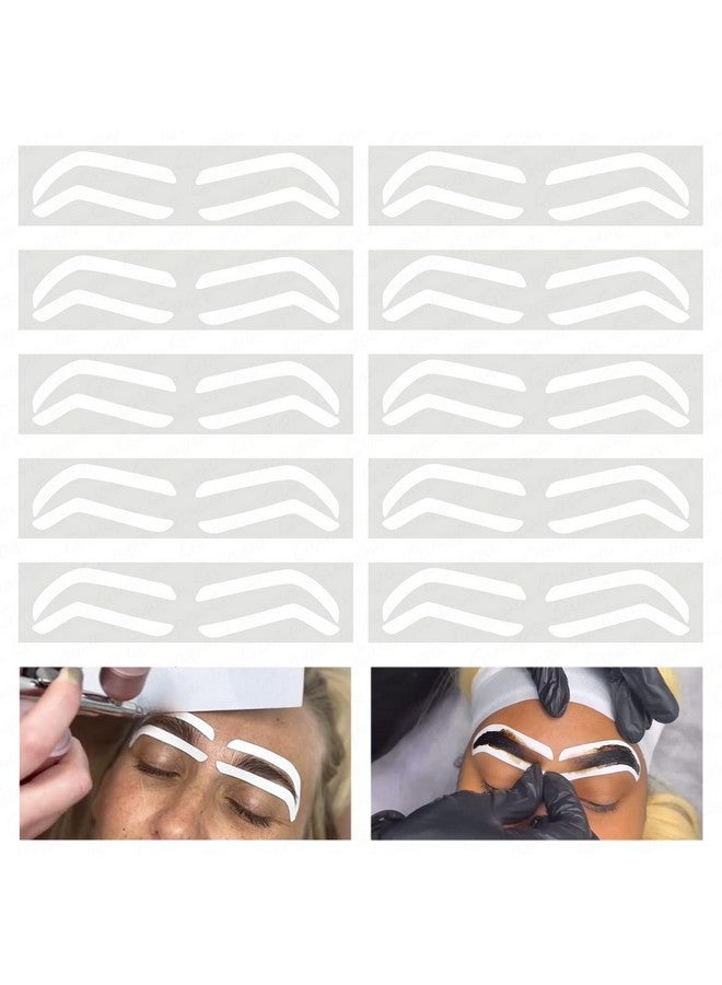 غوابا ملصقات صبغة الحواجب من Guapa للاستخدام مرة واحدة، سهلة الاستخدام، تلوين الحواجب لتشكيلها، خيار من نوع الحاجب الواحد مع 3 أشكال متوفرة (ملصقات الحواجب A) - Image 2