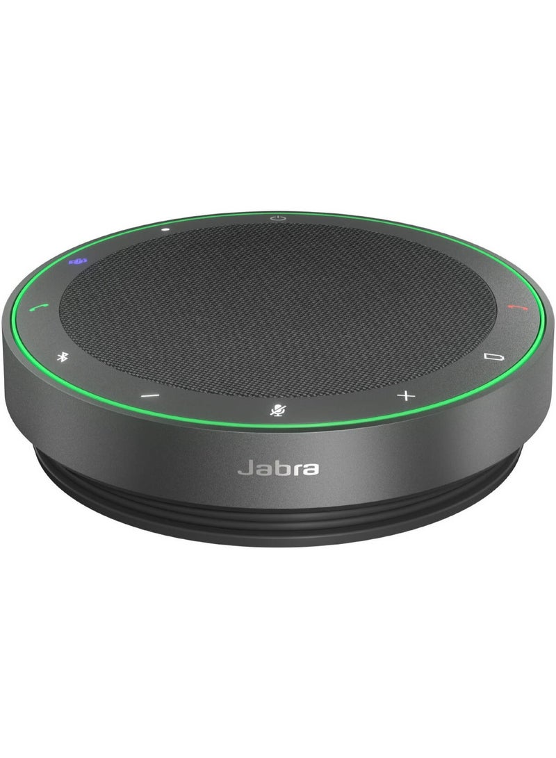 Jabra Speak2 75 Wireless Bluetooth & USB Speakerphone, 4 Noise-Cancelling Beamforming Microphones, 65mm Wideband Speakers, New Linking Feature, USB-A & USB-C, MS Teams Certified, Dark Grey | 2775‑109 Grey - Image 1