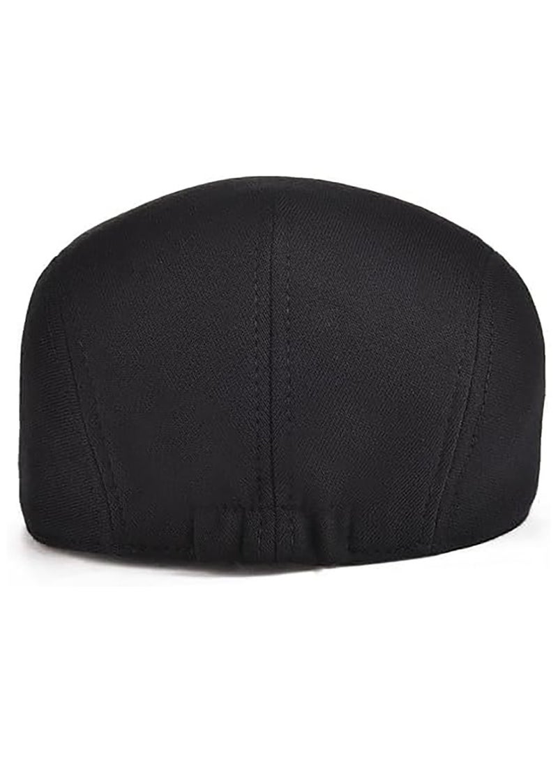 RATSAW Cotton Flat Cap Gatsby Beret Cabbie Newsboy Hat for Men - Image 3