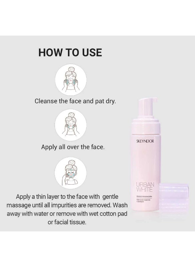 Skeyndor Skeyndor Urban White Foaming Cleanser 150ml - Image 4