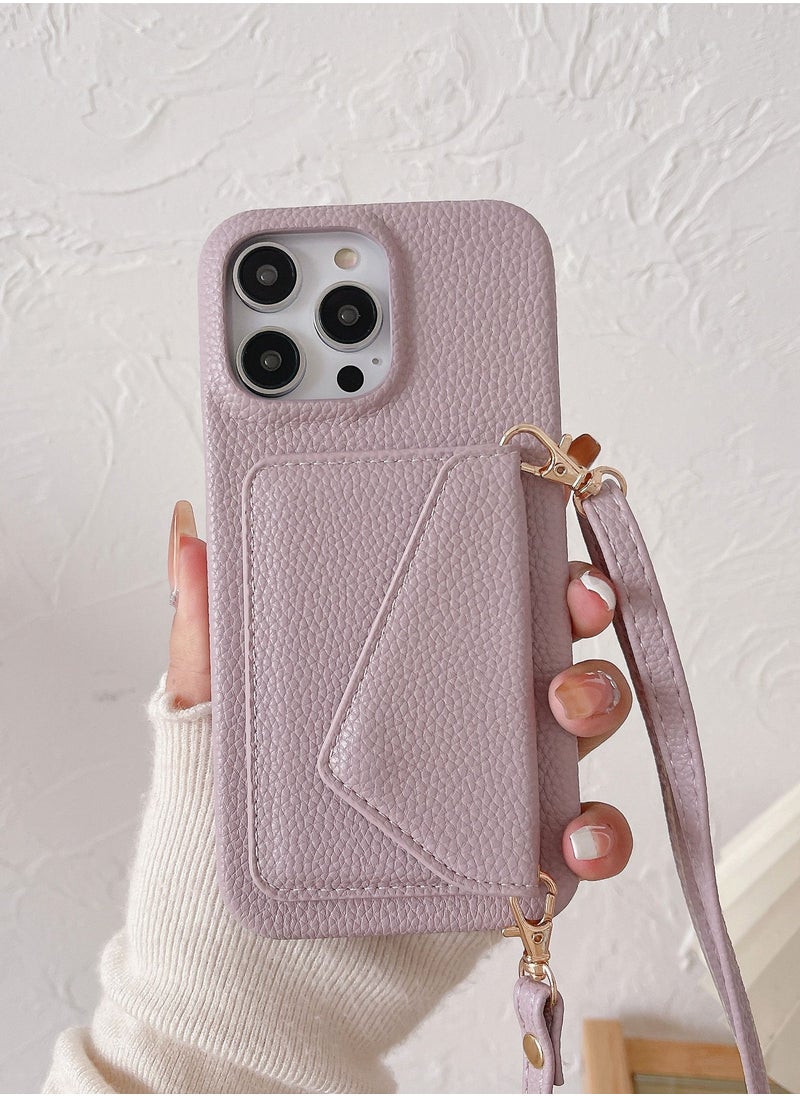 Suteni - Back Cover Card Slots Leather Phone Case for iPhone - Image 1