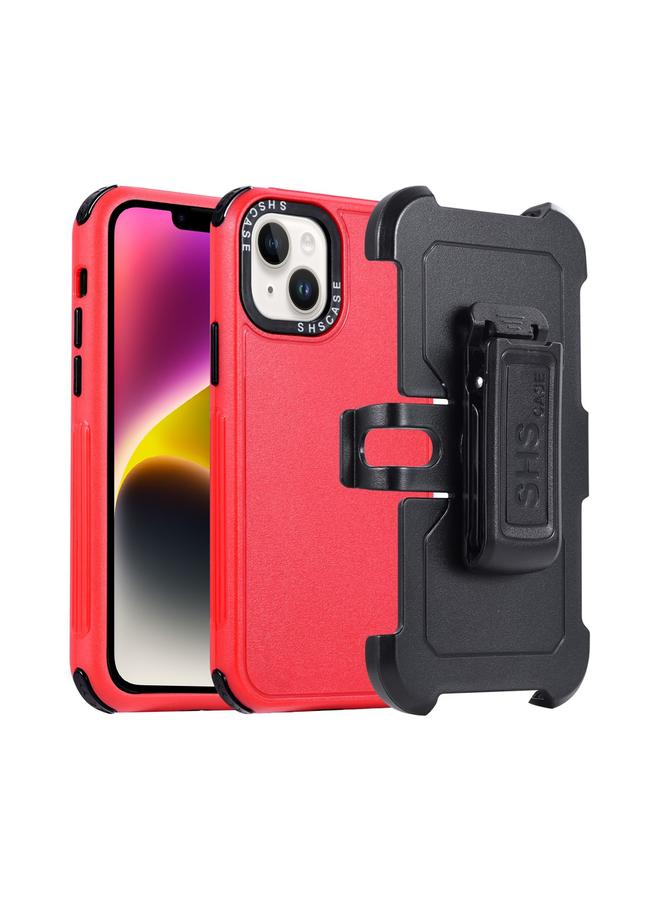 اس-توب جراب لهاتف iPhone 14 3 في 1 PC + جراب هاتف منزلق من مادة TPU - Image 1