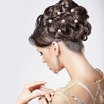 BaiJ Spiral Twist Hair Pins24 Pack Pearl Hair Coils Twists Swirl Hairpins Wedding Hair Clip for Bridal Women Girls Party Favors - Image 2