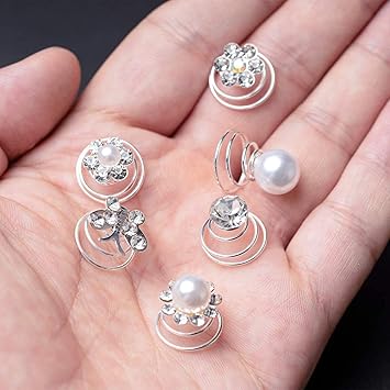 BaiJ Spiral Twist Hair Pins24 Pack Pearl Hair Coils Twists Swirl Hairpins Wedding Hair Clip for Bridal Women Girls Party Favors - Image 4